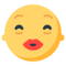 Kissing Face With Smiling Eyes emoji on Mozilla